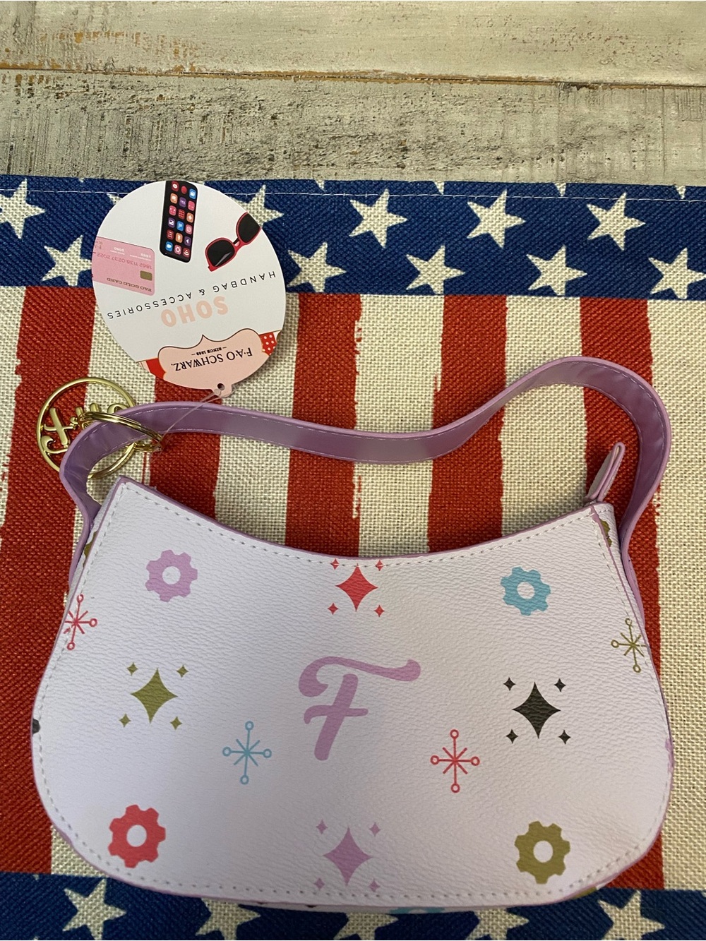 New! FAO Schwartz Girls Purse w/Accessories